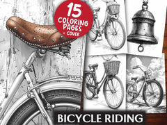 Bicycle Riding Coloring Books - CraftNest - Digital Crafting and Art