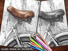 Bicycle Riding Coloring Books - CraftNest - Digital Crafting and Art