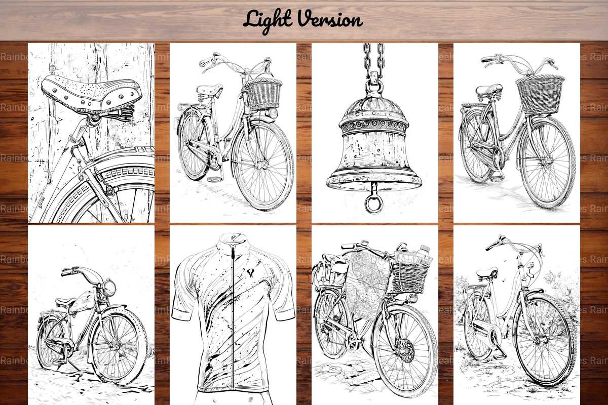 Bicycle Riding Coloring Books - CraftNest - Digital Crafting and Art