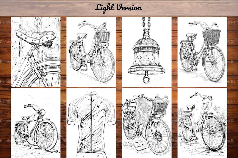 Bicycle Riding Coloring Books - CraftNest - Digital Crafting and Art