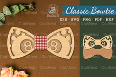 Billiard Ball Laser Cut Bowtie Clipart Bundle - CraftNest - Digital Crafting and Art