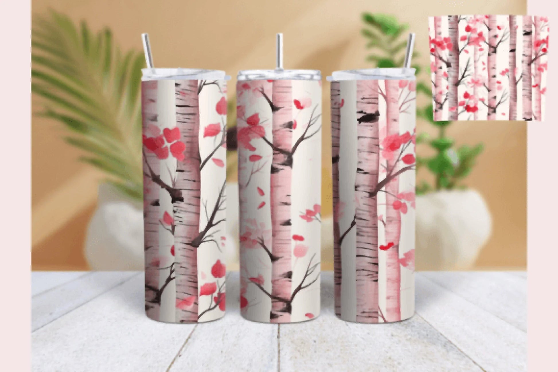 Birch Tree Valentine's Day Tumbler Wrap Bundle - CraftNest - Digital Crafting and Art