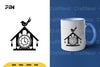 Bird Clock Silhouette Clipart Bundle
