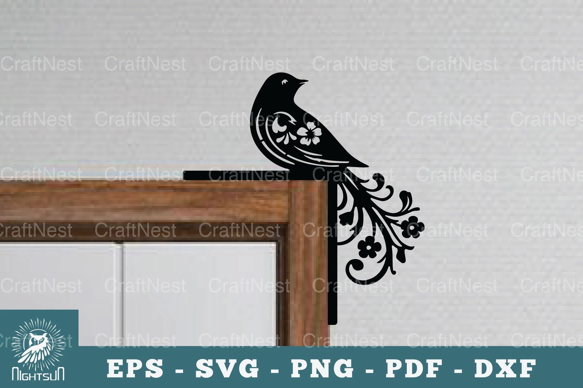Bird Door Corner Lasercut SVG Bundle - CraftNest - Digital Crafting and Art