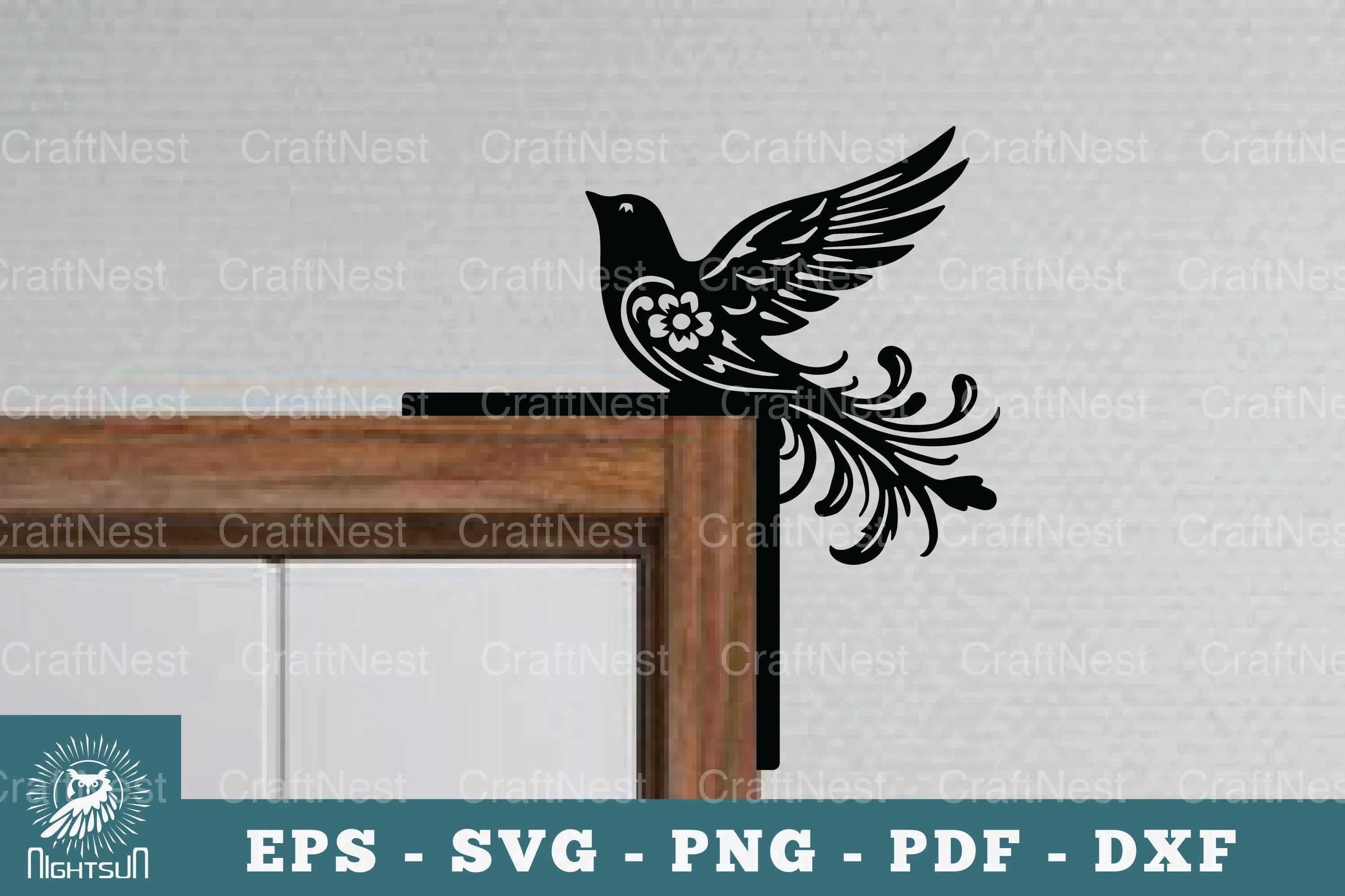 Bird Door Corner Lasercut SVG Bundle - CraftNest - Digital Crafting and Art