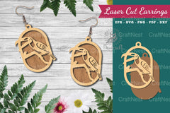 Bird Laser Cut Earrings Design Bundle - CraftNest - Digital Crafting and Art