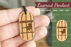 Bird Lasercut Pendant Design Bundle - CraftNest - Digital Crafting and Art