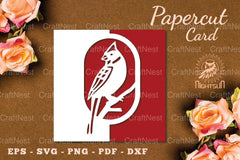 Bird Papercut Card SVG Bundle - CraftNest - Digital Crafting and Art