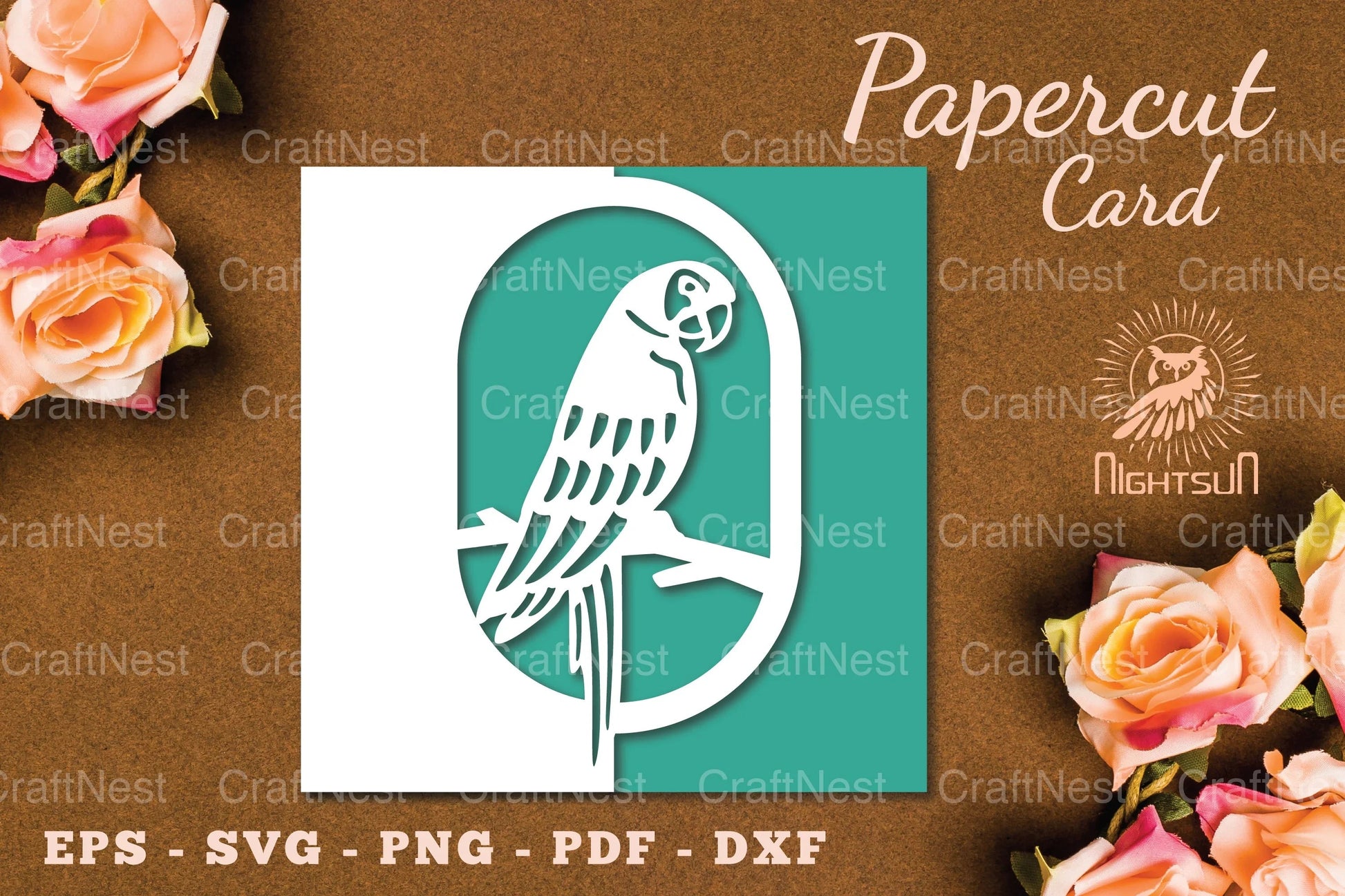 Bird Papercut Card SVG Bundle - CraftNest - Digital Crafting and Art