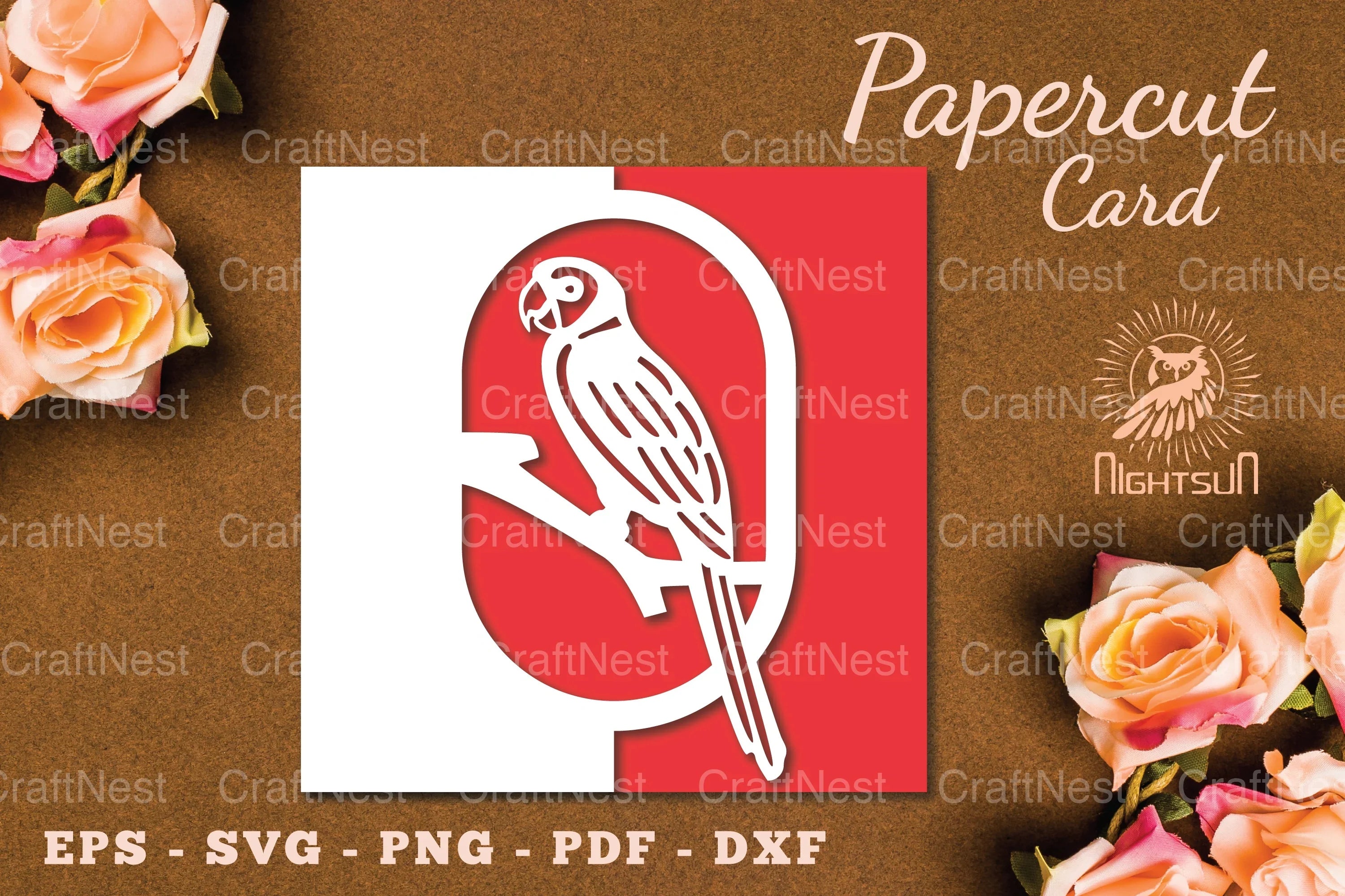 Bird Papercut Card SVG Bundle - CraftNest - Digital Crafting and Art