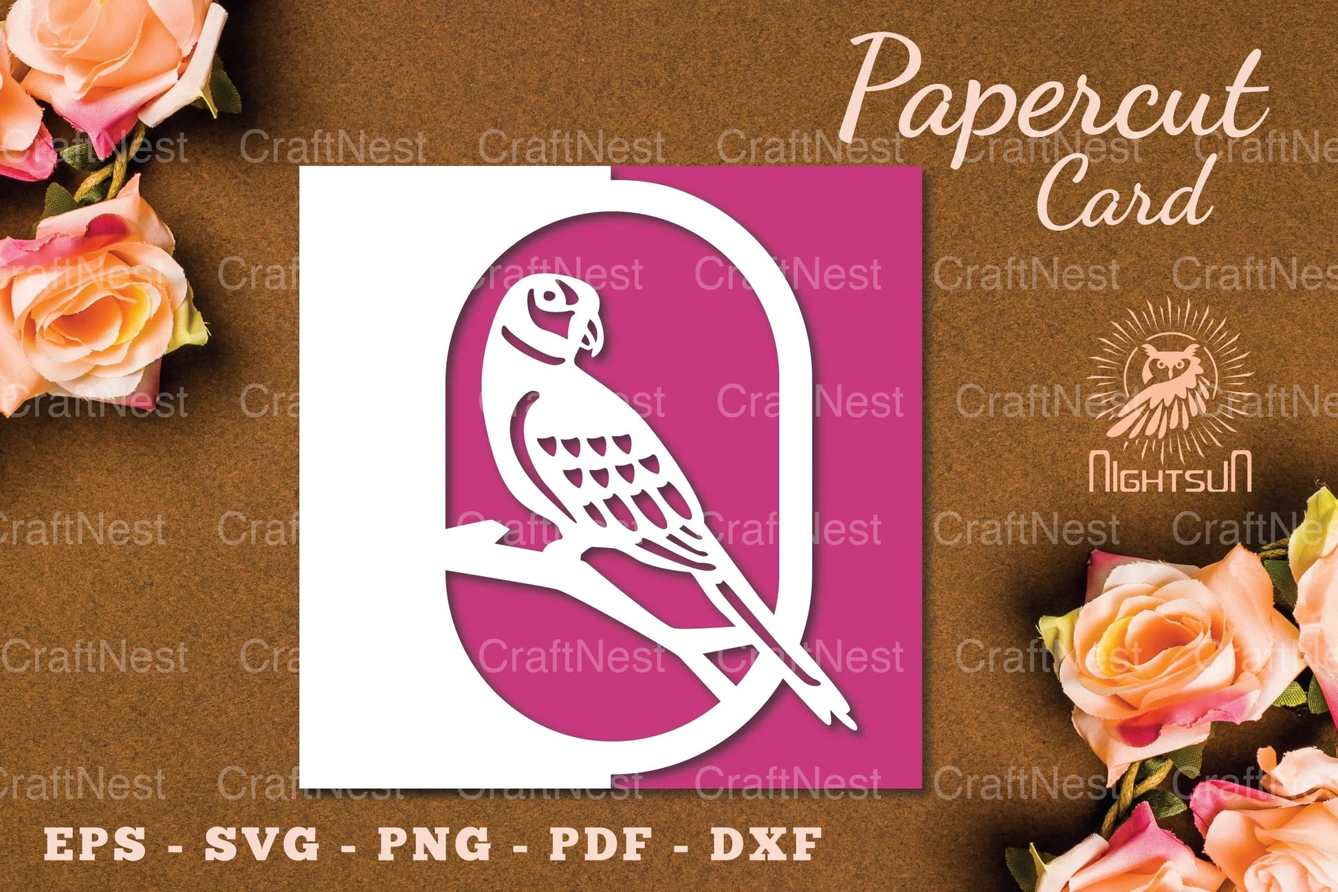 Bird Papercut Card SVG Bundle - CraftNest - Digital Crafting and Art