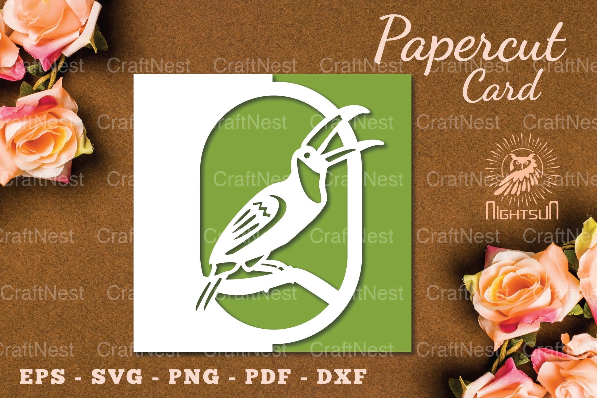 Bird Papercut Card SVG Bundle - CraftNest - Digital Crafting and Art