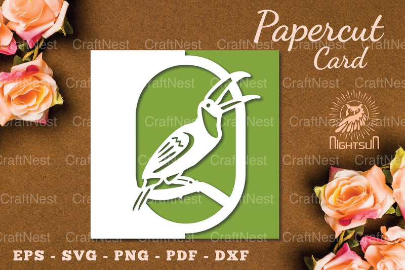 Bird Papercut Card SVG Bundle - CraftNest - Digital Crafting and Art