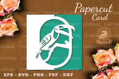 Bird Papercut Card SVG Bundle - CraftNest - Digital Crafting and Art