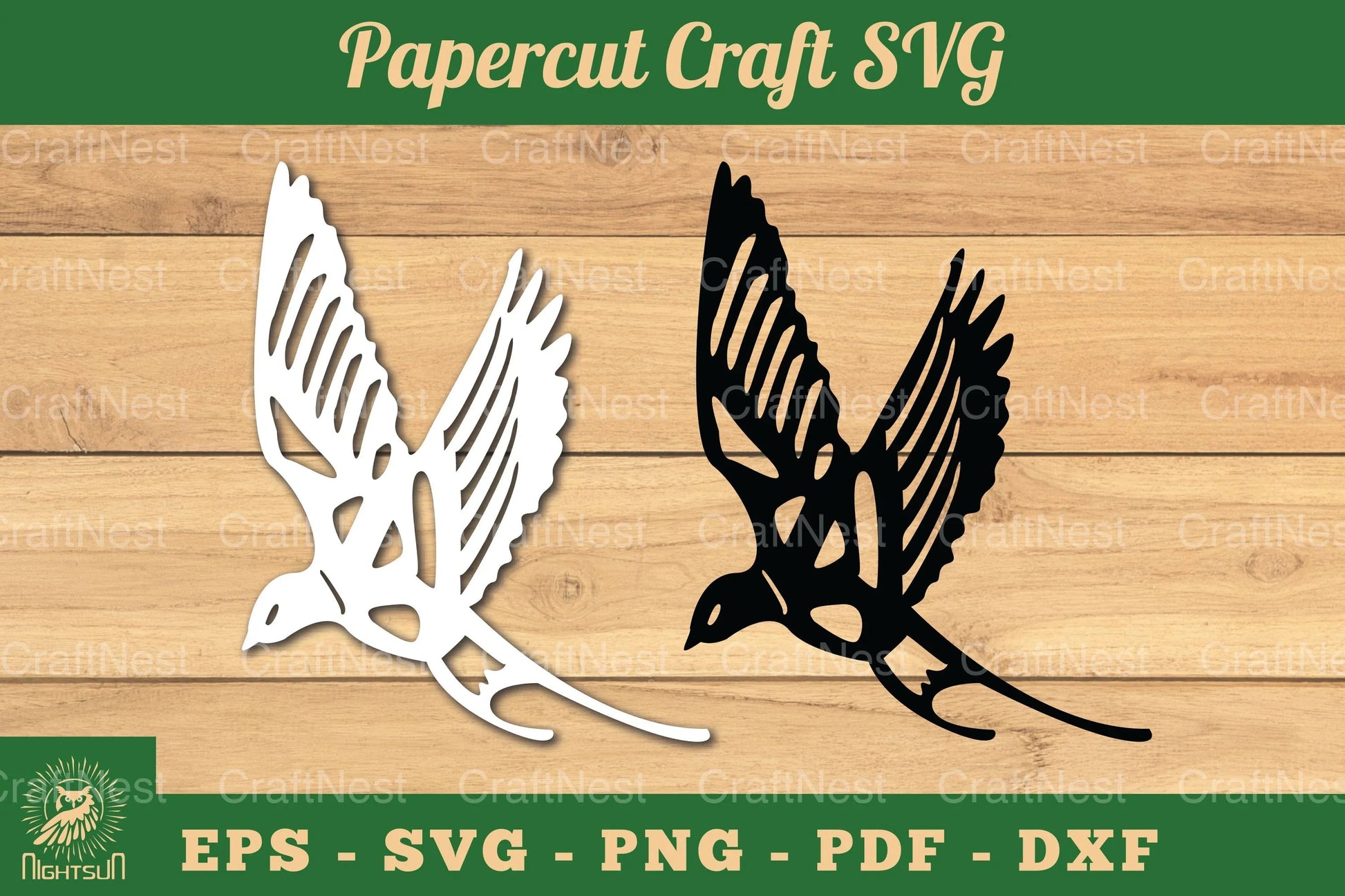 Bird Paper Cutting Craft SVG Bundle - CraftNest - Digital Crafting and Art