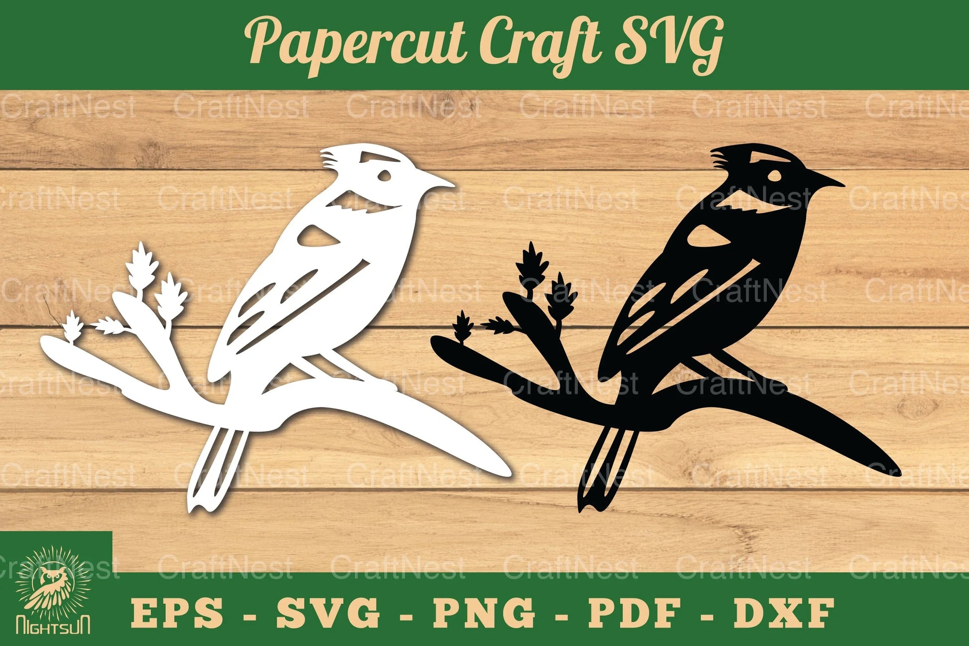 Bird Paper Cutting Craft Clipart Bundle - CraftNest - Digital Crafting and Art