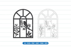 Bird Window Scene Laser Cut SVG Bundle - CraftNest - Digital Crafting and Art