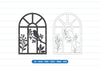 Bird Window Scene Laser Cut SVG Bundle