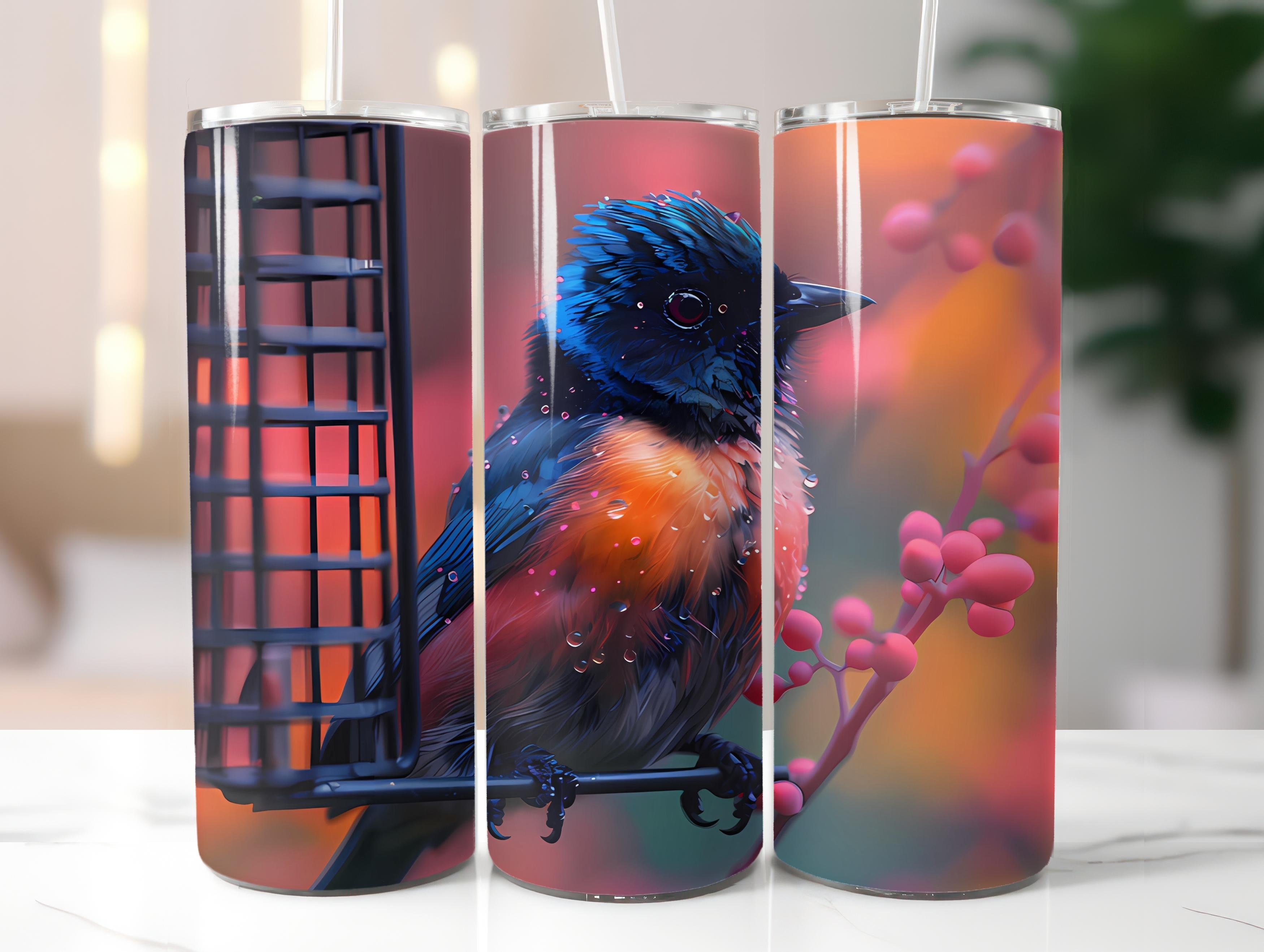 Bird Watching 2 Tumbler Wrap - CraftNest - Digital Crafting and Art