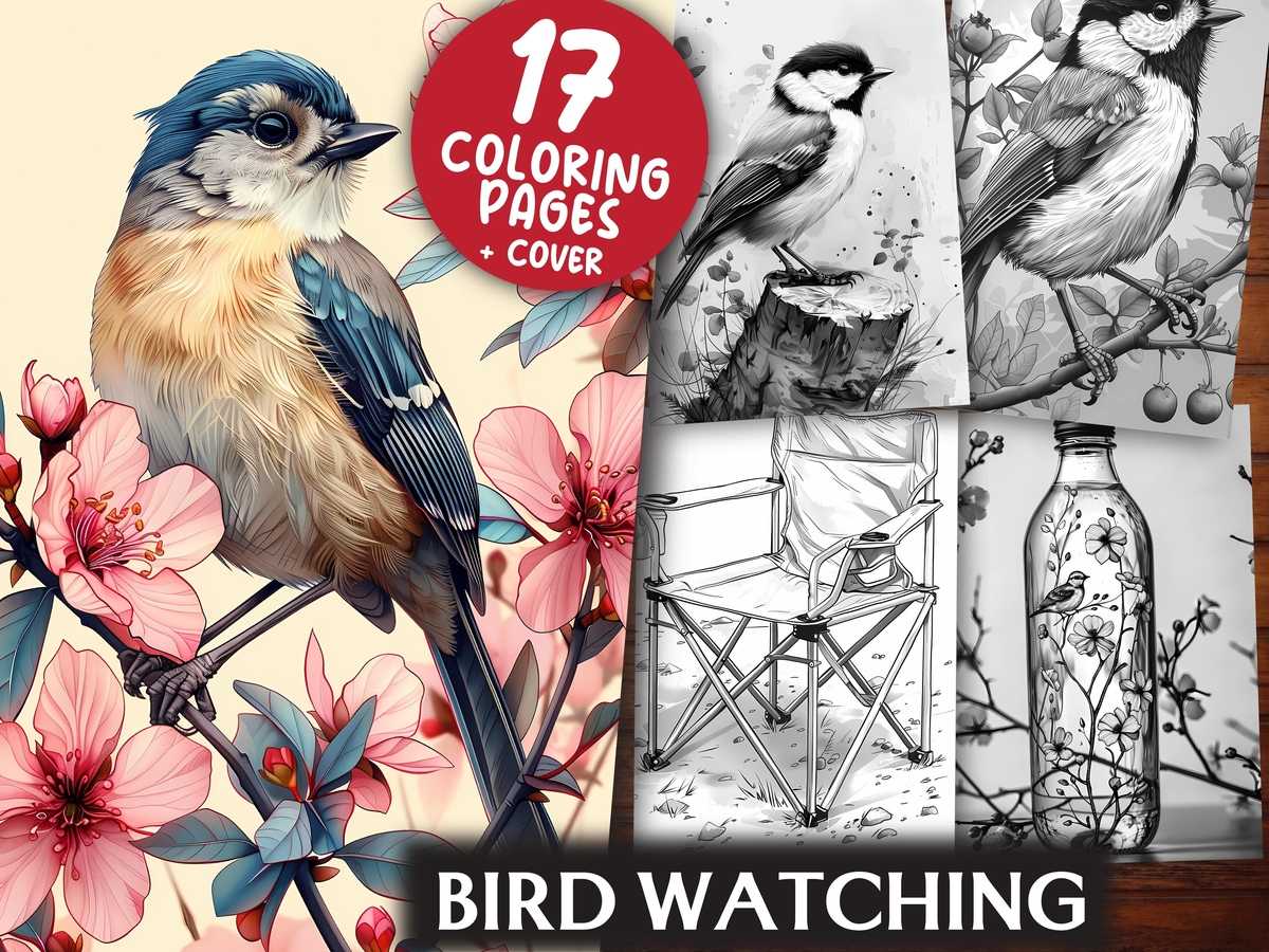 Bird Watching Coloring Books - CraftNest - Digital Crafting and Art