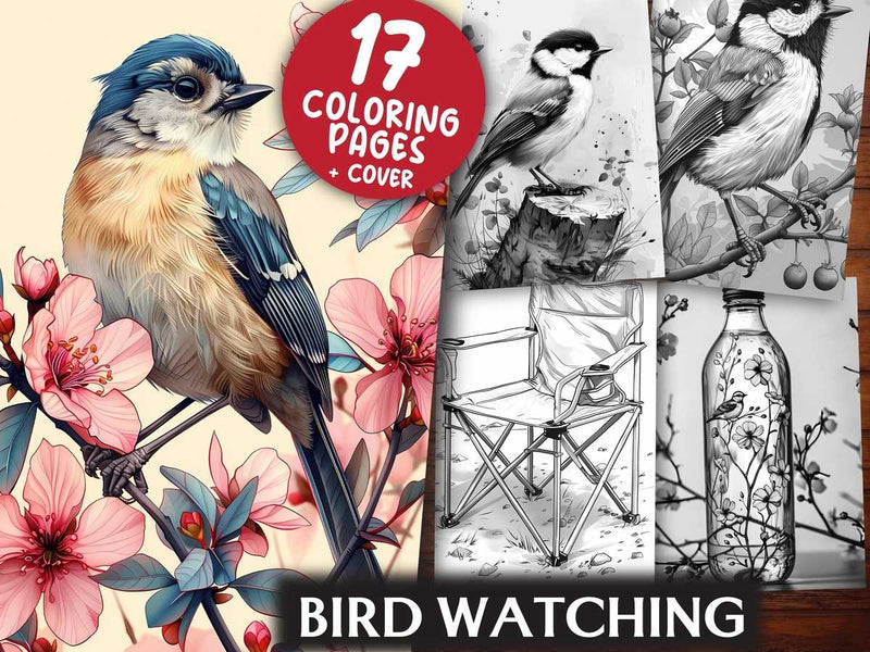 Bird Watching Coloring Books - CraftNest - Digital Crafting and Art