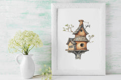 Charming Birdhouse Clipart Bundle - CraftNest - Digital Crafting and Art