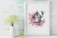 Charming Birdhouse Clipart Bundle - CraftNest - Digital Crafting and Art