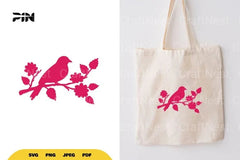 Bird on Branch SVG Bundle - CraftNest - Digital Crafting and Art