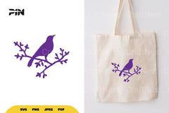 Bird on Branch SVG Bundle - CraftNest - Digital Crafting and Art