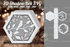Birds Hexagon Shadow Box Clipart Bundle