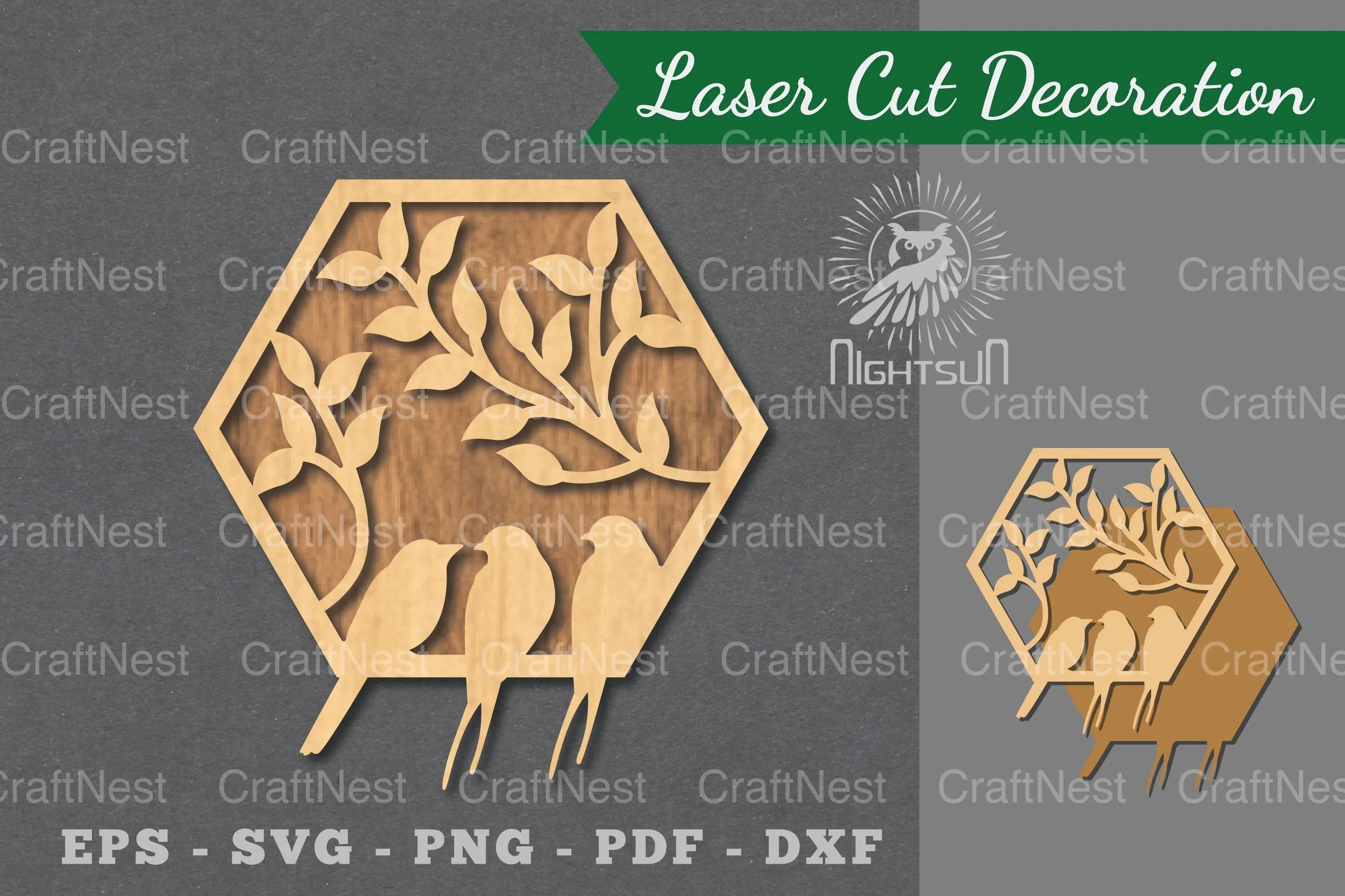 Birds Laser Cut Decoration Clipart Bundle - CraftNest - Digital Crafting and Art