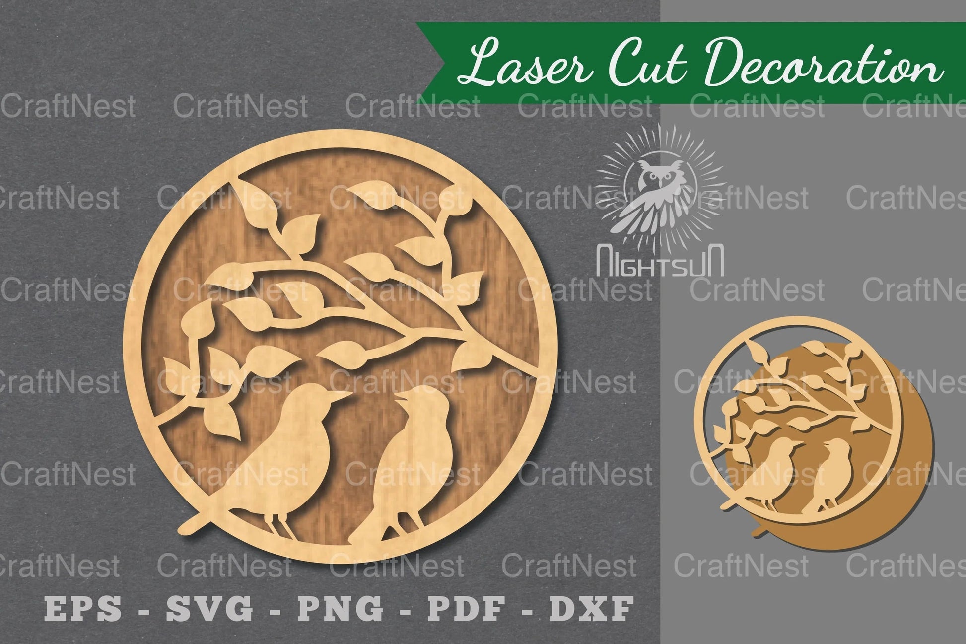 Birds Laser Cut Decoration Clipart Bundle - CraftNest - Digital Crafting and Art