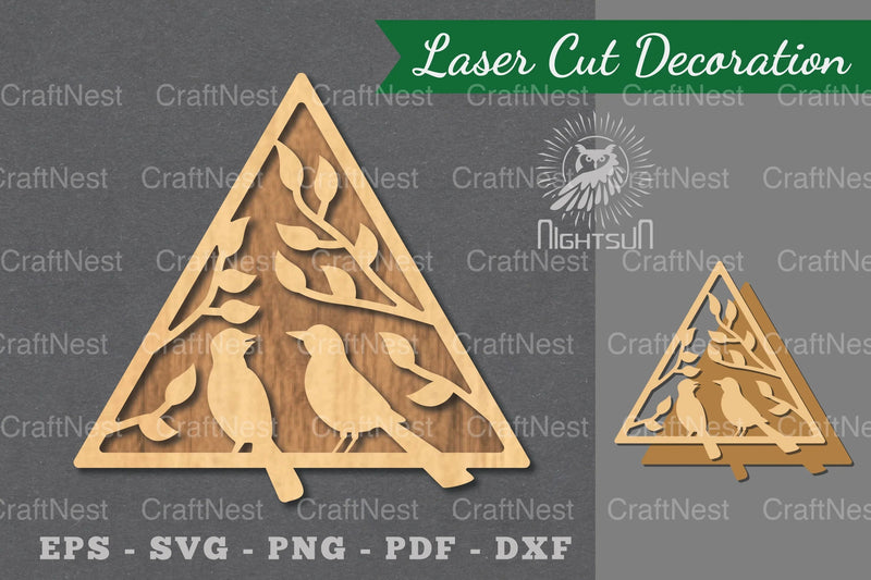Birds Laser Cut Decoration Clipart Bundle - CraftNest - Digital Crafting and Art