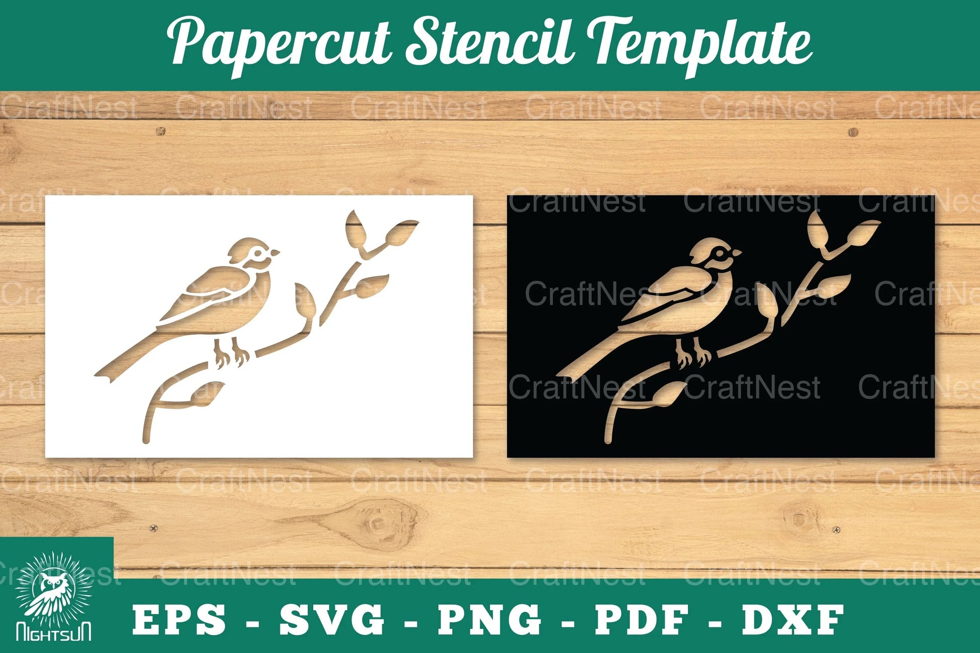 Birds Papercut Stencil Clipart Bundle - CraftNest - Digital Crafting and Art