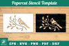 Birds Papercut Stencil Clipart Bundle