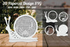 Birthday 3D Papercut Design Clipart Bundle