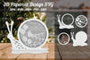 Birthday 3D Papercut Design Clipart Bundle