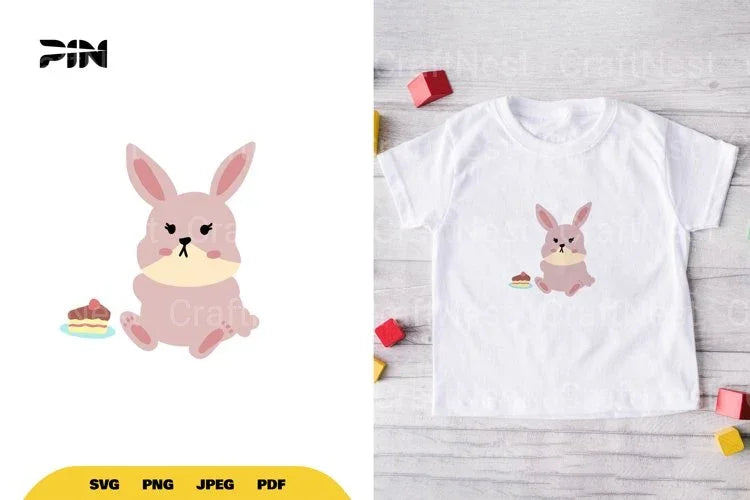 Birthday Bunny SVG Bundle - CraftNest - Digital Crafting and Art