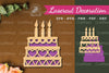 Birthday Cake Laser Cut Decoration Clipart Bundle