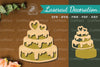 Birthday Cake Laser Cut Decoration Clipart Bundle