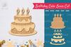 Birthday Cake Laser Cut Decoration Clipart Bundle