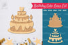 Birthday Cake Laser Cut Decoration Clipart Bundle
