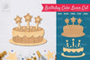 Birthday Cake Laser Cut Decoration Clipart Bundle