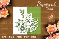 Birthday Cake Papercut Card SVG Bundle - CraftNest - Digital Crafting and Art