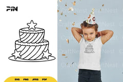 Birthday Cake Doodle SVG Bundle - CraftNest - Digital Crafting and Art
