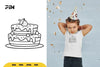 Birthday Cake Doodle SVG Bundle