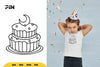 Birthday Cake Doodle SVG Bundle