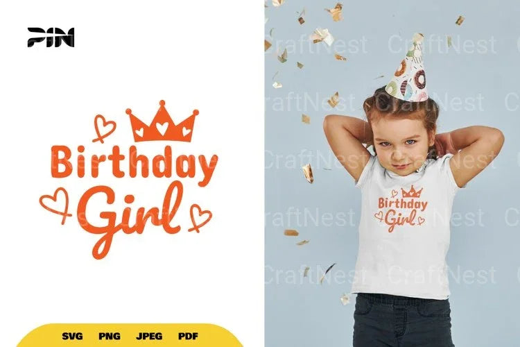 Birthday Girl SVG Bundle - CraftNest - Digital Crafting and Art