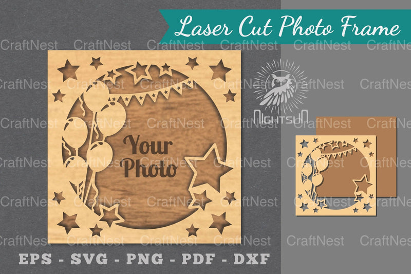 Birthday Laser Cut Photo Frame Clipart Bundle - CraftNest - Digital Crafting and Art