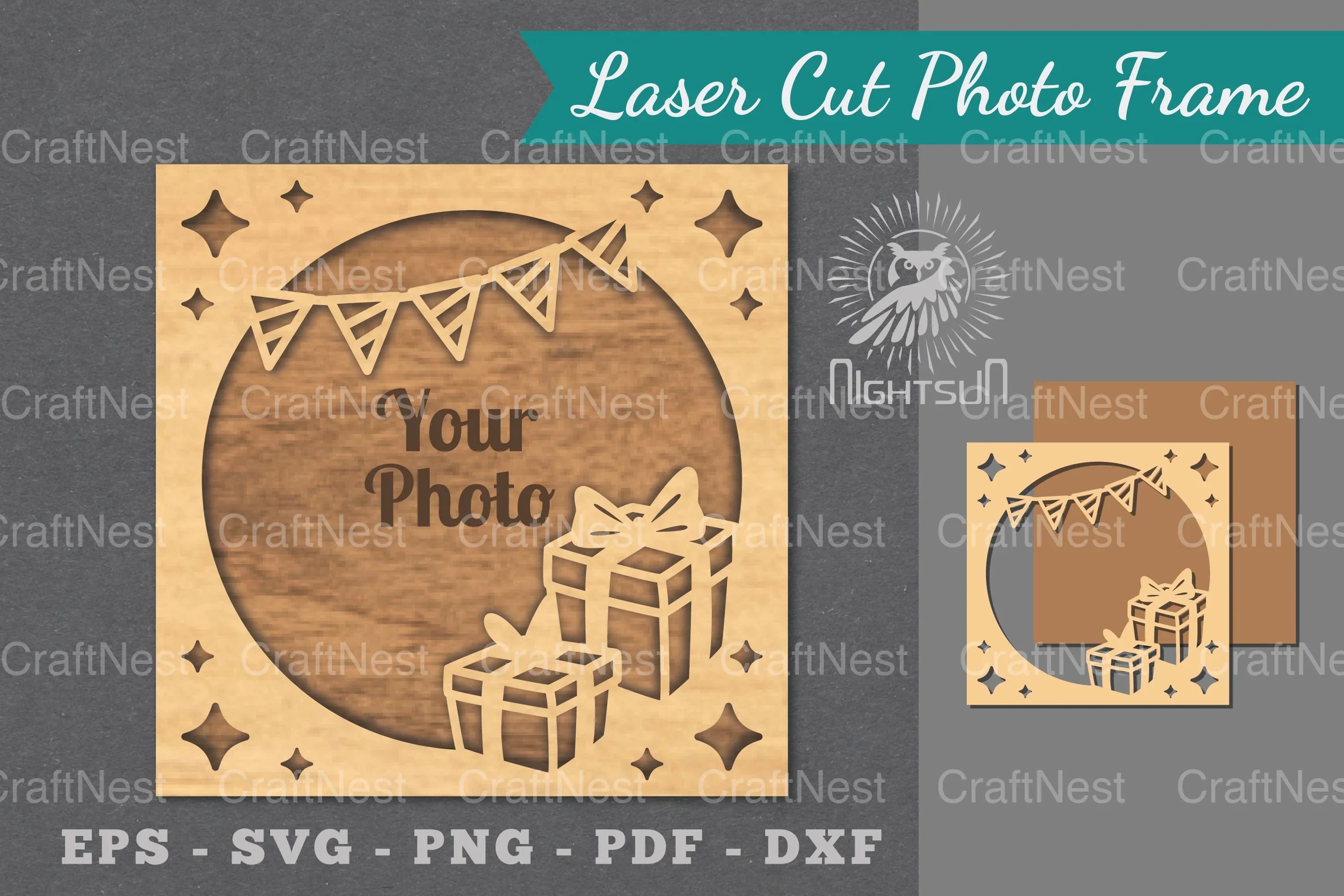 Birthday Laser Cut Photo Frame Clipart Bundle - CraftNest - Digital Crafting and Art